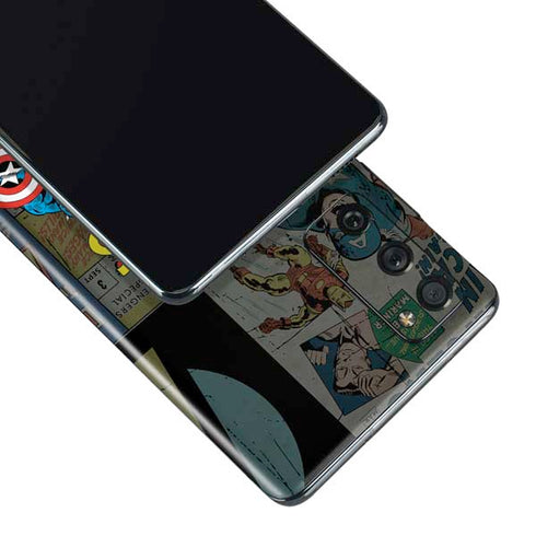 Marvel Classic Comics Avengers Assemble Galaxy S20 Fan Edition Skin